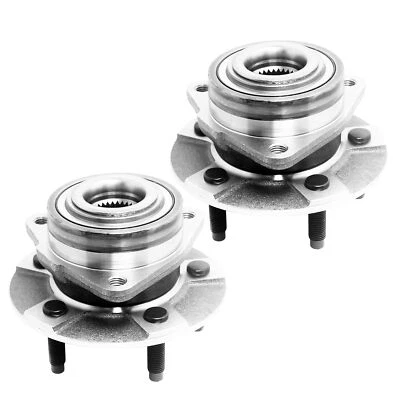 Pair Front Wheel Hubs & Bearings Kit for 2002-2007 Saturn Vue Chevrolet Equinox Foto 1 de 2