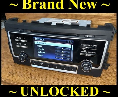 NEW OEM 2016-17-18 Nissan Altima AM/FM CD Bluetooth Radio Stereo 281859HT1A - Image 1 of 4