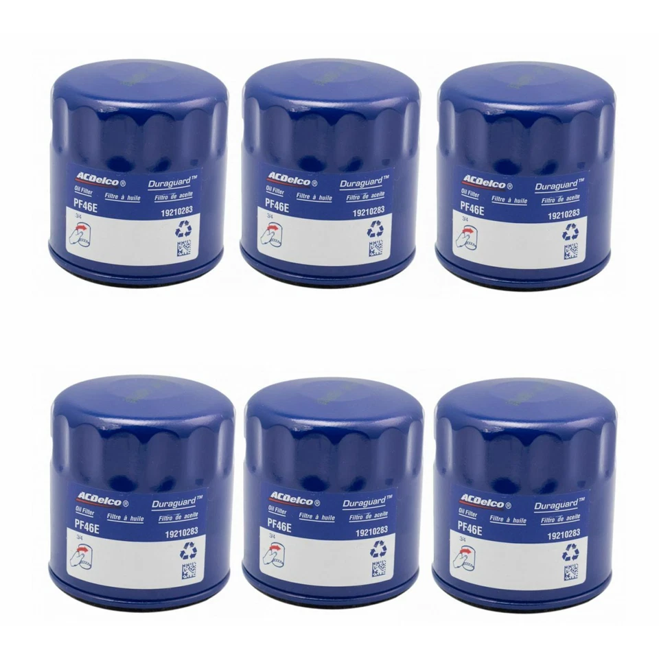 Juego de 6 filtros de aceite de motor AC Delco PF46 para Chevy GMC Cadillac Olds Pontiac Foto 1 de 4