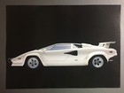 1987 Lamborghini Countach Coupe Picture, Print - RARE!! Awesome Frameable L@@K