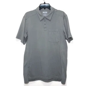 Duluth Trading Co. Men's Size Medium Gray Short Sleeve Polo Golf Shirt Cotton - Picture 1 of 7