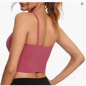 V-Neck Back Sports Bra for Women Seamless Workout Crop Tank Top Padded Yoga -XL - Picture 1 of 5