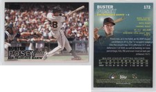 2016 Topps Stadium Club Black Foil Buster Posey #172