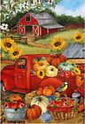 Morigins Autumn Harvest Farmhouse Truck Fall Pumpkin Decorations Garden Flag