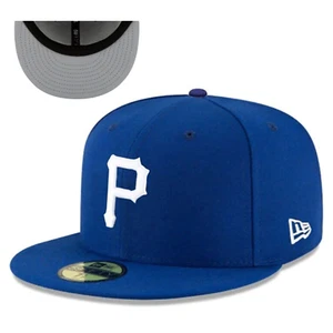 Pittsburgh Pirates MLB Authentic New Era 59FIFTY Fitted Cap - Blue 5950 Hat - Picture 1 of 1