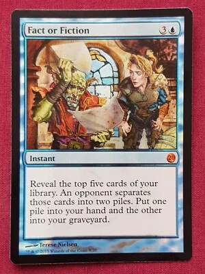 Magic The Gathering FROM THE VAULT TWENTY FOIL FACT OR FICTION blue card MTG FTV - Image 1 of 2