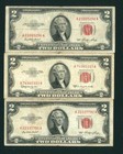 ( Three Notes ) $2 1953 United States Note * Paper Currency Auctions