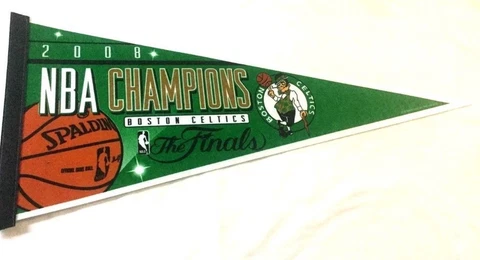 2008 NBA Finals World Champions Boston Celtics Pennant 17th Banner FREESHIP Cover