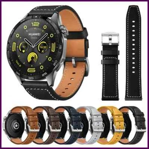 Leather 22 20mm Strap For HUAWEI WATCH GT 5 4 46mm WATCH 4 Pro GT 3 GT2 Pro 42mm - Picture 1 of 37