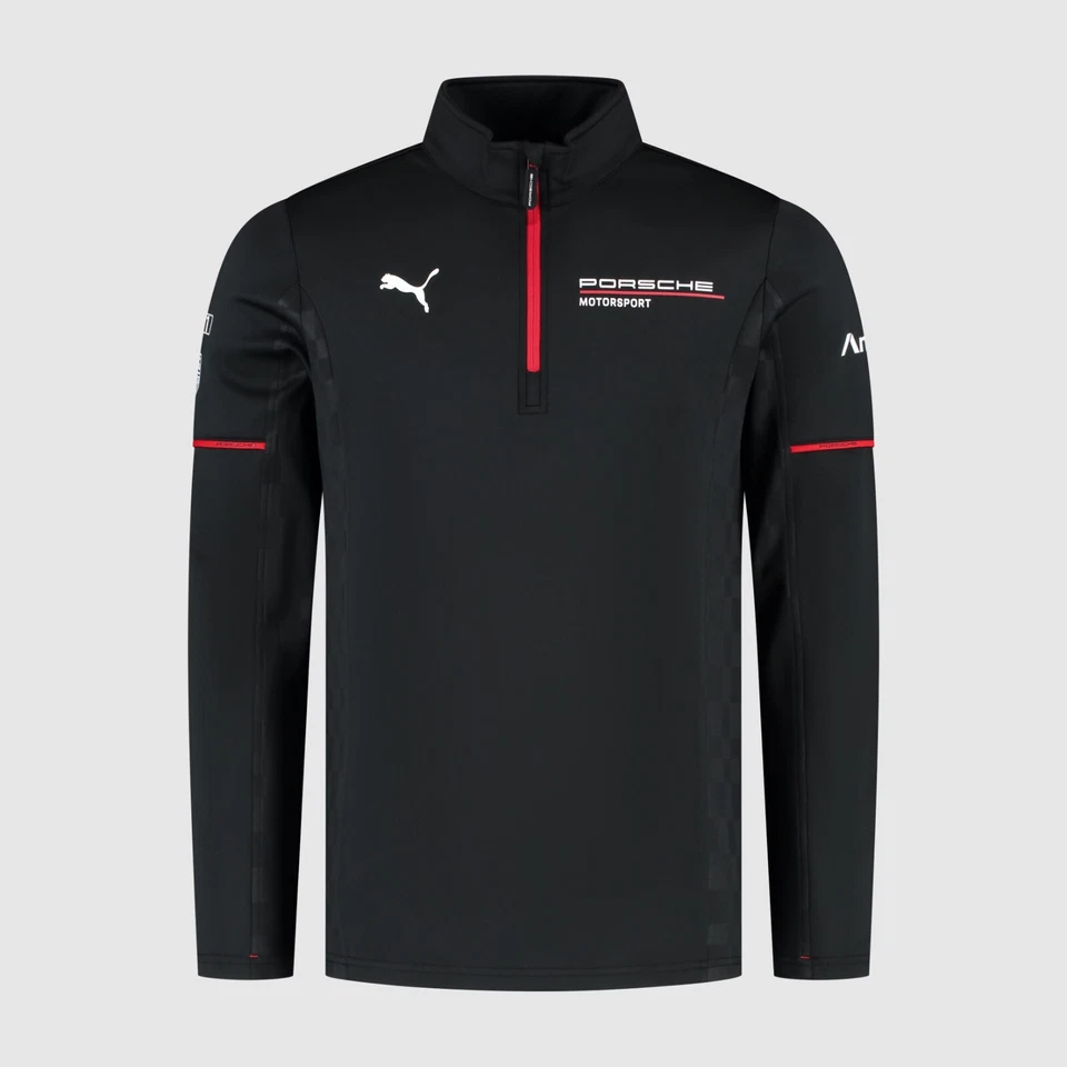 Porsche Motorsport PUMA Team Le Mans 1/4 Cremallera Jersey Sudadera Negra Oficial