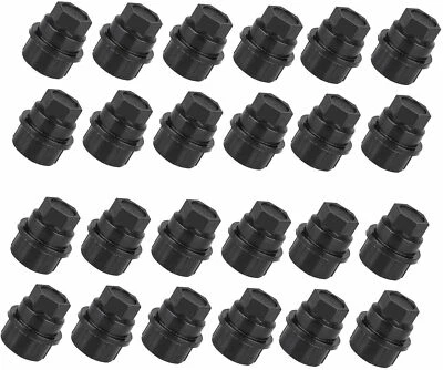 FOR CHEVROLET GMC 1500-2500 FULL SIZE TRUCK BLACK LUG NUT COVER CAP US #15646250 - Image 1 of 4