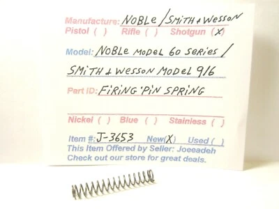 NOBLE 60 / SMITH & WESSON 916 (RESORTE DE PERCUTOR) (ARTÍCULO # J-3653) Foto 1 de 2