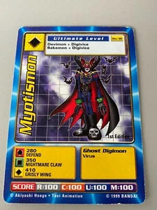 1999 Bandai Digimon Trading Card Series 1 MYOTISON BO 38 Ultimate Level - Picture 1 of 1