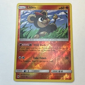 Litleo 50/214 Reverse Holo Basic Common Pokemon Trading Card - Picture 1 of 4
