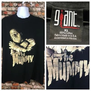 Vintage 90s Mummy Horror Movie Universal Studios T Shirt XL Giant Tag Lon Chaney - Picture 1 of 12