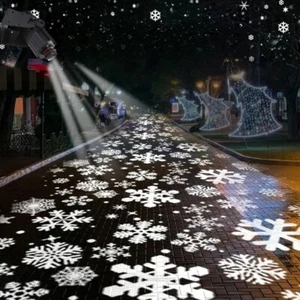 Proyector Gobo Dinámico Mapa de Flujo de Caída de Pared Luz de Proyección de Copo de Nieve 40W-600W - Imagen 1 de 25
