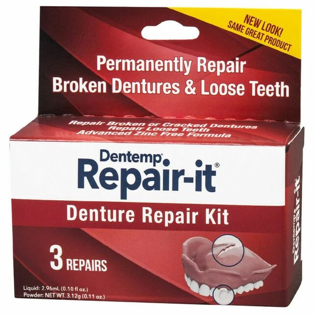 D.O.C Denture Repair Kit - 3 Count