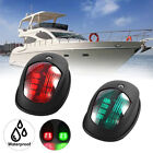 2x LED Boat Navigation Lights Red and Green, Marine Bow Light Lamp for Pontoon