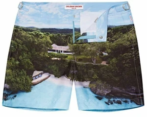 ORLEBAR BROWN SWIM SHORTS BULLDOG JAMES BOND 007 GOLDEN EYE SIZE 28 Designer New - Picture 1 of 7