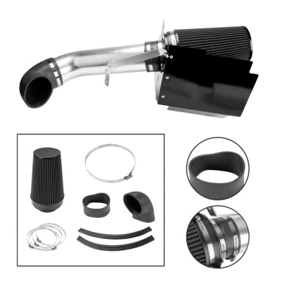 Sistema de admisión de aire frío negro + protector térmico para Chevrolet Avalanche 1500 2002-2006 Foto 1 de 4