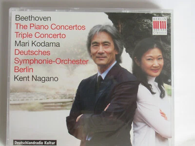 Beethoven Klavierkonzerte 1-5, Mari Kodama, DSO Berlin, Nagano, 3 CDs,neu, OVP - Bild 1 von 2