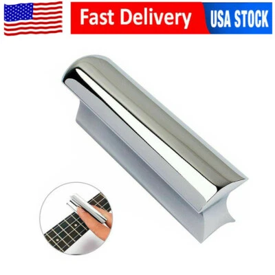 Barra Deslizable de Guitarra Metal Acero Tono para Dobro Lap Steel Guitarra Hawaiana Cromo Foto 1 de 4