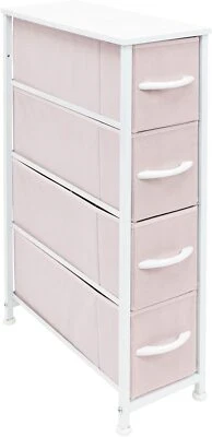 Torre de tocador estrecha Sorbus con 4 cajones de tela almacenamiento vertical para dormitorio Foto 1 de 4