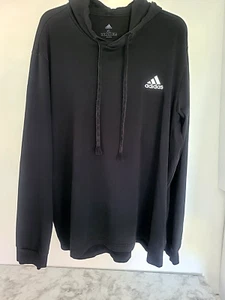Adidas schwarzer klassischer Hoodie Pullover mit Kordelzug Größe XL Unisex - Bild 1 von 7