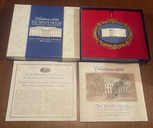 White House Historical Association Ornaments 2000 w/ Box & Booklet - Picture 1 of 5