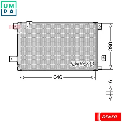CONDENSER AIR CONDITIONING DCN50049 FOR TOYOTA 2AD-FHV/FTV 2.2L 2AZ-FSE 2.4L - Image 1 of 4