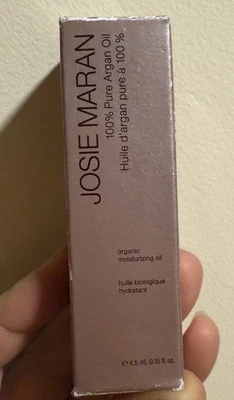 NIB Josie Maran 100% Pure Argan Oil Organic Moisturizing Oil ~ 4.5mL/0.15 fl oz  - Image 1 of 4