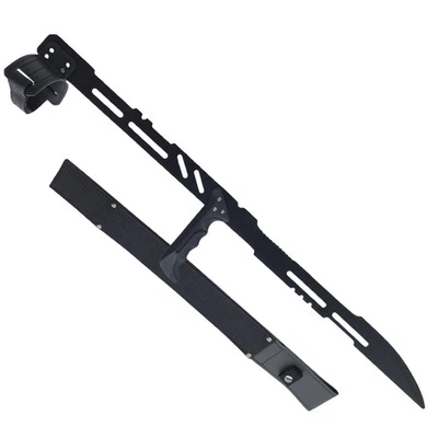 27.5" Tactical Sword/Stainless steel Blade/Snake Eye Style/Machete Sword/Black - Image 1 of 4