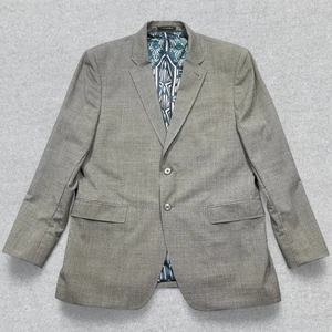 Ted Baker London Debonair Blazer Suit Jacket Men's 44R Two Button 100% Wool - Picture 1 of 12