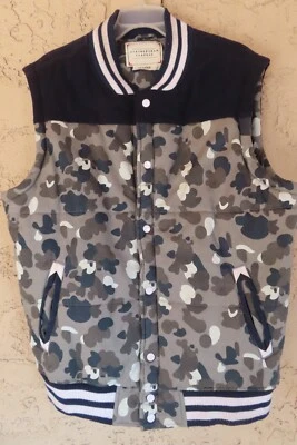 Springfield Classic snap Gray Camo Vest Heavy duty w/quilted lining size 2XL - Image 1 of 4