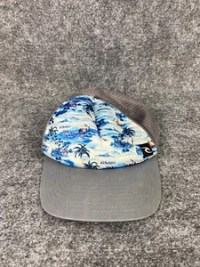 Rip Curl Trucker Hat Adult Snapback Gray Mesh Surfer Tropical Palm Tree Beach - Picture 1 of 8
