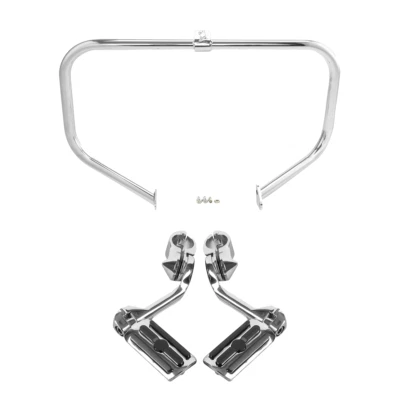 Barra de choque y estribo de protección de motor de carretera aptos para Harley Road King Glide 97-08 Foto 1 de 4