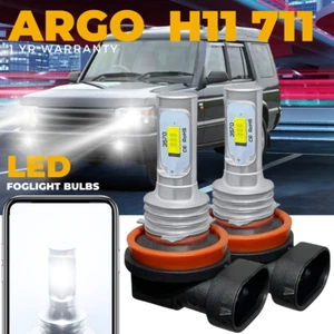 Fits Land Rover Discovery Mk2 Led Front Fog Light Xenon White Lamp Bulbs 1998-04 - Picture 1 of 13