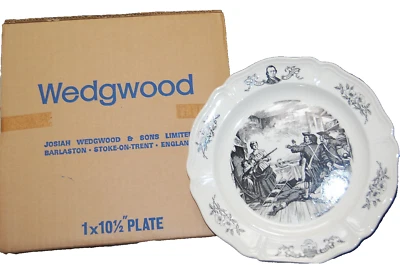 Placa Wedgwood Georgia 200 Aniversario 4to Estado 1976 en Caja S6960 Foto 1 de 4