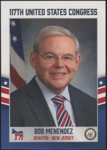 2021 Fascinating Cards 117th US Congress Bob Menendez New Jersey #60 - Picture 1 of 2