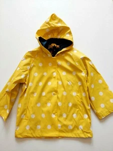New Foxfire yellow polka dot lined hooded raincoat,child 6,NWT - Picture 1 of 4