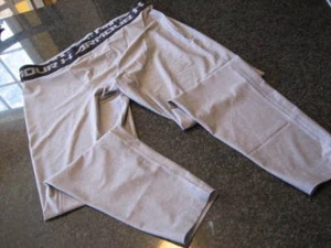 NWT - Mens UNDER ARMOUR Gray Base Layer Compression Fit Pants Tights (XXL) - Picture 1 of 2