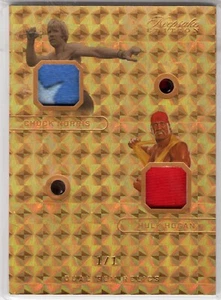 Chuck Norris Hulk Hogan Dual Gem Patch Relic w Light Up Box Keepsake Edition 1/1 - Picture 1 of 2