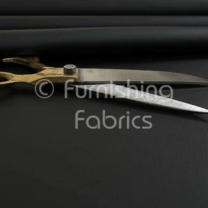 Soft Texture Feel Faux Leather PVC Material Upholstery Fabric In Black Colour - Picture 1 of 4