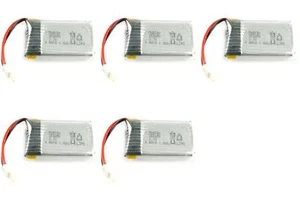 Hubsan X4 H107C 375mAh37 Battery 3.7v 375mAh 25c Li-Po RC Part 5 Pack - Picture 1 of 3