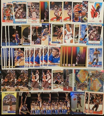 ¡¡LOTE DE TARJETAS DE BALONCESTO ISIAH THOMAS NBA!! (99) Cards HOF Detroit Pistons Foto 1 de 3