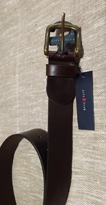 BELT 100% Leather Brown size 77/30 NEW with TAGS City Club 4cm wide Jeans NEW - Picture 1 of 8