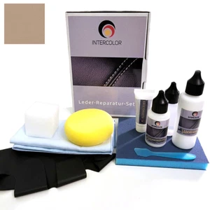 Kit Riparazione Pelle Auto BMW Nappa Beige Sabbia-Java Colore Pelle per Ecopelle - Foto 1 di 9