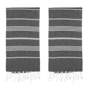 Turkish Beach Towel Set of 2 (38" x 71") | 100% Cotton Extra Large Turkish Towel - Picture 1 of 245
