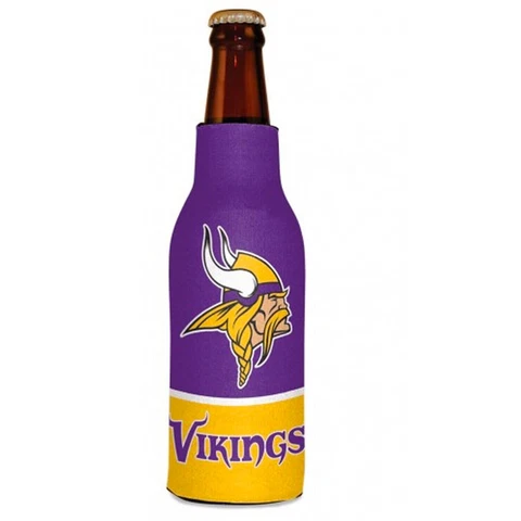 NFL Minnesota Vikings Football League Licensed Bottle Hugger Drink Cooler Cover