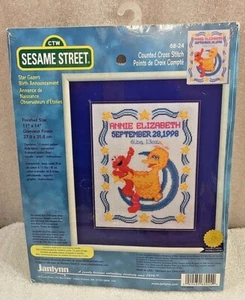 Sesame Street Star Gazers Birth Announcement Counted Cross Stitch Kit NIP  - Picture 1 of 2